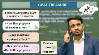 Factors affecting flow property of Powder | Powder flow property | Micromeretics #gpat #bpharma