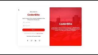 Sign in page using only HTML and CSS || Login Page