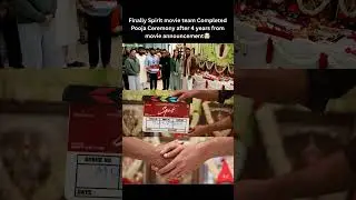 Spirit movie pooja ceremony completed! #prabhas#sandeepreddyvanga#tseries#triptidimiri#vivekoberoi