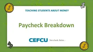 Teaching Students About Money - Paycheck Breakdown