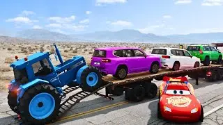 Duble Flatbed MAN vs Train 😱 BeamNG Chaos LIVE