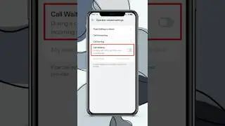 Operator-related settings || Call WaitingDuring a call, notify me if there is an incoming call