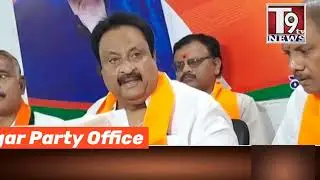 BJP National Leader AP Jithender Reddy Addressed a Press Confrence at BJP office in Mahbubnagar||