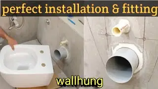 wall mounted toilet installation l I key wall hung toilet installation l #wallhung #wallhanging