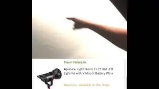 BTS of the IKAN CV600 Spectrometer and Aputure COB 120D