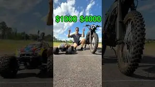 $1,000 RC vs. $4,000 Dirt Bike Drag Race!