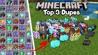 Top 3 Any Item Duplication Glitches In Minecraft On All Devices! REALMS, SERVERS, NORMAL WORLDS