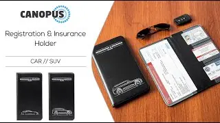CANOPUS Car Registration and Insurance Holder, Car Document Holder