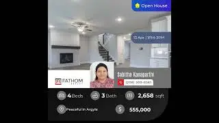 Check out this open house Listing Address: Peaceful ln Argyle
