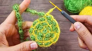 😉 Round Crochet Scrubby Pattern for Kitchen | 🎉 Fast, Easy and Beautiful Crochet Scrubby