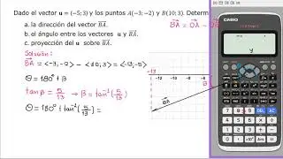 Vectores en 2D: Dirección, ángulo y proyección