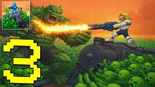 Train defense - Gameplay Walkthrough Part 3 - Shooting, Zombie defense, Up great,  (Android,iOS)