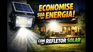 Refletor poste holofote Solar#energiasolar