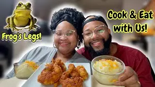 FROG LEGS MUKBANG COOK AND EAT T&LEETV