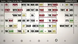 Rakim -  When I B on tha Mic || Flow & Rhyme Scheme