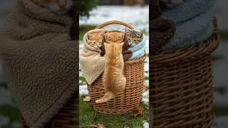 House Cats Go for a Walk on a Snowy Day &mdash; and Discover Hidden Winter Wonders #cats #snow #winter
