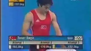 Taner Sagir 172.5kg Snatch (2004 Olympic Champion)