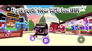 I got a squid from RGB box 1!1!1#adoptme #roblox