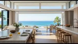 Cozy COASTAL KITCHEN | A OCEAN HORIZON Night in a Coastal HOME