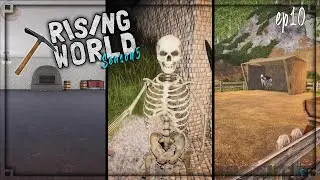 Building My Base, The Horse Stable & Dangerous Skeletons! Rising World S5 10