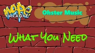 Ohster - What You Need [Karaoke & Instrumental]