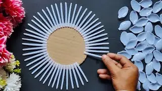 Beautiful Wall Hanging Craft | Best Out Of Waste Cardboard And Plastic Spoons | DIY Wall Decor