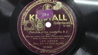 Len Green (piano): Melodies of the month. deel 1. (1937).