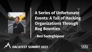 A Series of Unfortunate Events: A Tail of Hacking Organizations Through Bug Bounties