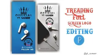 new full screen status logo editing pixellab| treading logo editing |headphone logo editing pixellab