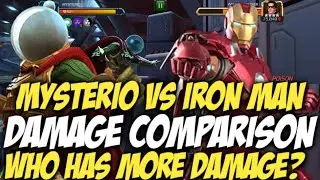 Mysterio Vs Iron Man Damage Comparison | Who Has More Damage | Marvel Contest Of Champions