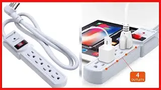 Great product -  Fosmon Surge Protector Power Strip Flat Plug, 4-Outlet Splitter Extender 1875 Watt