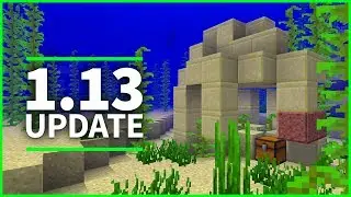 🐠 Minecraft 1.13 Update - UNDERWATER RUINS AND CORAL BLOCKS - Minecraft 1.13 Snapshot 18w09a