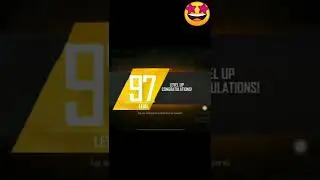 free fire highest level 97 up / op reward 99 custom card // free fire level up fast #shorts #short