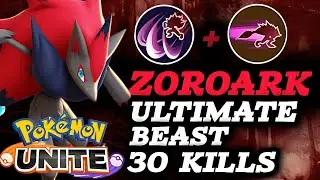 Unleashing Zoroark: The Ultimate Beast with 30 Kills in Pokemon Unite // new gaming hero