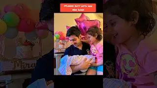 Muneeb Butt with his 2nd New born daughter🥰| Aiman khan second baby|#viral #shortsfeed #shorts