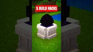 5 BUILD HACKS IN MINECRAFT! #shorts #minecraft