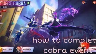 how to complete new cobra event full detail /free fire