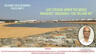 Decoding your Insurance Policy-Part 2   I How to understand your insurance policy