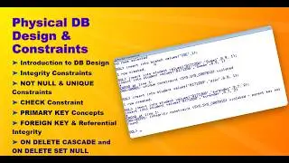 SQL Oracle constraints