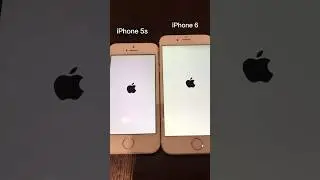 iPhone 5s vs iPhone 6 on iOS 12 boot up test #shorts #iphone5s #iphone6 #ios12