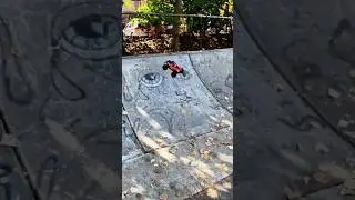 Traxxas Mini Maxx rolling up and down the skate park #newenglandrc #viralvideo #traxxasminimaxx #rc
