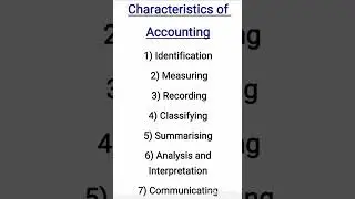 Characteristics Of Accounting Class 11 In Hindi