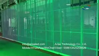 High Brightness under Sunshine Cheaper Price Glass Transparent LED display ice screen is widely used