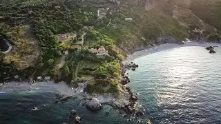 Aerial Video (Full HD 1080) of Kommos Beach, Potistika, Pelion, Greece