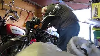 HONDA CL450 K3 1970 COLD START.