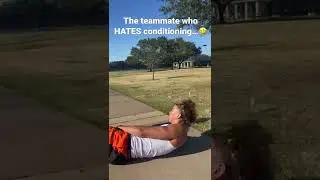 The teammate who HATES conditioning days be like&hellip;🤣