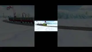 Train Sim: Snow Land - Yellow Steam Engine. #thomasthetankengine #trainsimulator #christmastrain