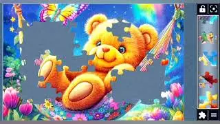 Teddy's Dreamy Swing 🌈🐻// #teddyswing #dreamyadventures #cuteteddies #colorful @puzzlemaster1034 