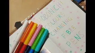 Hobonichi Accessories ft. Colour Changing Fibre pens