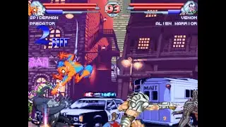 Spiderman & Predator vs Venom(MARVEL) & Alien Warrior